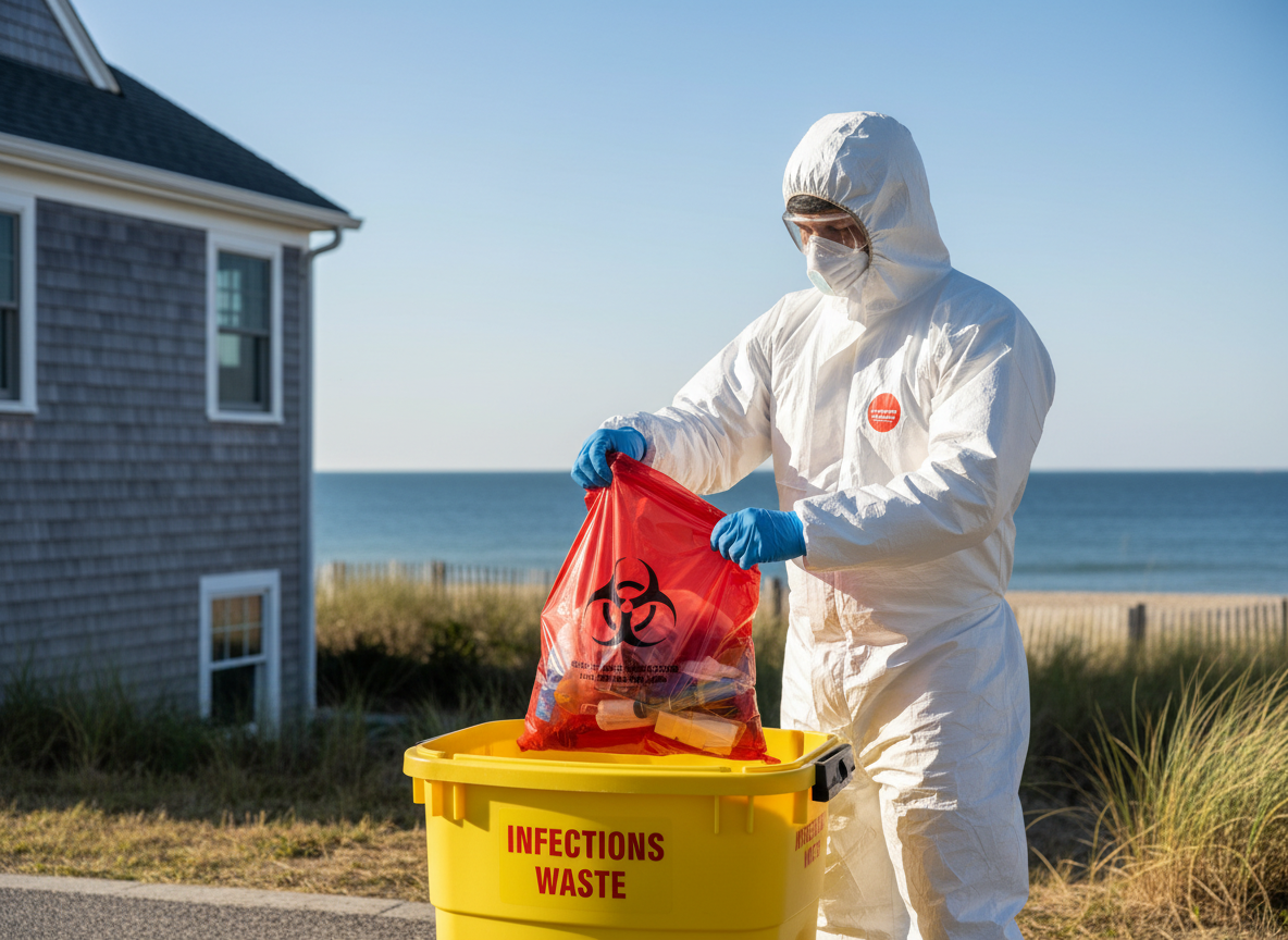 How to Dispose of Biohazard Waste From Vacation Rentals Near Mayflower Beach